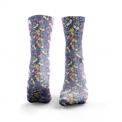 Chaussettes multicolores SKULL DORA MONKEY| HEXXEE SOCKS