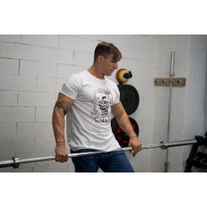 Training T-shirt white FRENCH WOD for women | VERY BAD WOD x WILL LENNART TATOO