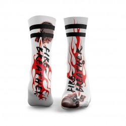 Chaussettes blanches PUKIE THE CLOWN 2 STRIPES| HEXXEE SOCKS
