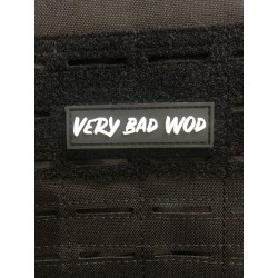 Logo VERY BAD WOD black 3D PVC velcro patch | VERY BAD WOD