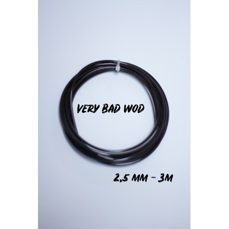 Cable 2,5 mm Noir 3 m| VERY BAD WOD