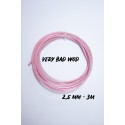 Pink cable 2.5 mm and 3 m | VERY BAD WOD