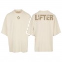 Unisex black oversized T-Shirt TREBLE| ROKFIT