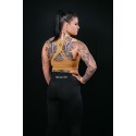 Crop bra CHELSEA model gold| VERY BAD WOD