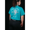 Crop top oversize bleu HAND OF DESTINY | VERY BAD WOD