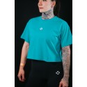 Crop top oversize bleu TRAIN HARD STAY COOL | VERY BAD WOD