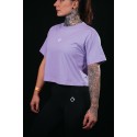 Crop top oversize violet TRAIN HARD STAY COOL | VERY BAD WOD