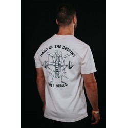 Unisex white T-Shirt HAND OF DESTINY | VERY BAD WOD