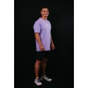 Unisex purple oversized T-Shirt TRAIN HARD STAY COOL | VERY BAD WOD