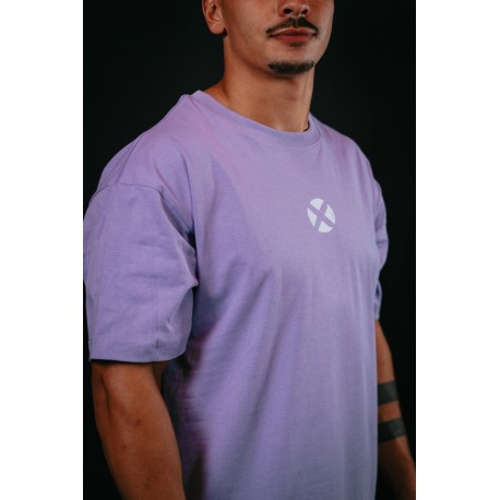 T-shirt Graphique Homme Twisted Soul Taille L - Violet, Col V, 100% Coton - Occasion En Excellent état