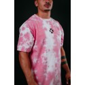 T-Shirt oversize unisexe rose TIE DYE FRENCH WOD | VERY BAD WOD