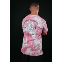 Unisex pink oversized T-Shirt TIE DYE HAND OF DESTINY | VERY BAD WOD