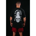 Unisex black oversized T-Shirt TRAIN HARD STAY COOL | VERY BAD WOD