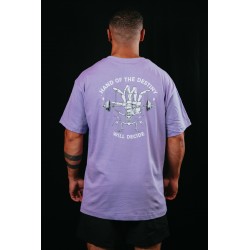 Unisex purple oversized T-Shirt HAND OF DESTINY | VERY BAD WOD