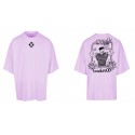 T-Shirt oversize unisexe rose clair FRENCH WOD | VERY BAD WOD