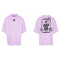 Unisex light pink oversized T-Shirt FRENCH WOD | VERY BAD WOD