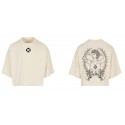 White oversized Crop Top STRONG BEAUTY | VERY BAD WOD