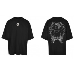 Unisex black oversized T-Shirt STRONG BEAUTY | VERY BAD WOD