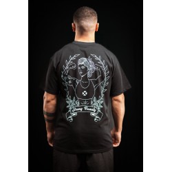 T-Shirt oversize unisexe noir STRONG BEAUTY | VERY BAD WOD