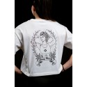 White oversized Crop Top STRONG BEAUTY | VERY BAD WOD