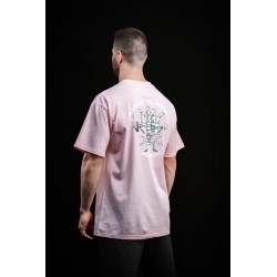 Unisex light pink oversized T-Shirt HAND OF DESTINY | VERY BAD WOD