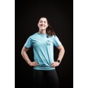 T-Shirt crossfit unisexe bleu ciel STRONG BEAUTY | VERY BAD WOD