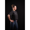 Black oversized Crop Top ALWAYS WITH MY BUDDY'S | VERY BAD WOD