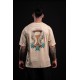 T-Shirt oversize unisexe brun grège WAKE UP BEFORE TIME CAP | VERY BAD WOD