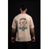 T-Shirt oversize unisexe brun grège WAKE UP BEFORE TIME CAP | VERY BAD WOD