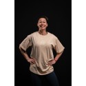 T-Shirt oversize unisexe greige brown SAINT OF MY TIME | VERY BAD WOD