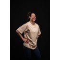 T-Shirt oversize unisexe greige brown SAINT OF MY TIME | VERY BAD WOD