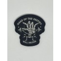 HAND OF DESTINY black woven velcro patch | VERY BAD WOD