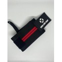 Bandes de Poignets haltérophilie noir et rouge| VERY BAD WOD