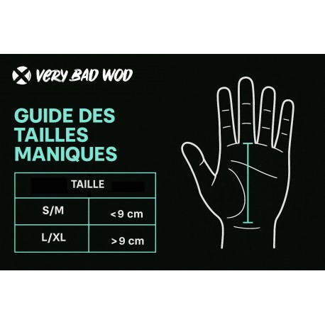 Maniques Gecko Ergo S/M noires – Very Bad Wod