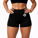 Short femme noir Very Bad Wod Frannie logo blanc taille haute