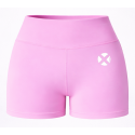 short crossfit femme rose light taille haute