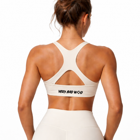 Brassière Sport Femme Anna Blanc Crème