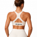 brassière fitness femme blanc crème training