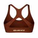 brassière fitness femme marron training