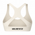 brassière fitness femme blanc crème training