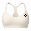 brassière fitness femme blanc crème training