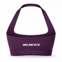 brassière sport femme violet stretch yoga