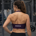 brassière fitness femme violet tissu respirant training