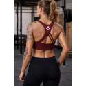Crop bra CHELSEA model cardinal red| VERY BAD WOD