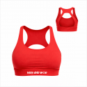 Brassière Helen rouge Very Bad Wod femme pour training et yoga, maintien et confort stretch