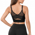 Brassière fitness Nancy noire Very Bad Wod femme mesh transparent stretch pour WOD
