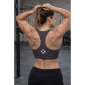 Brassière sport femme Barbara grise Very Bad Wod pour CrossFit fitness training confortable