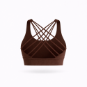 Brassière training femme Very Bad Wod marron maintien confortable pour musculation