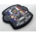 Patch Velcro Homme Very Bad Wod Stop Crying Start Lifting