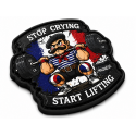 Patch Velcro Homme Very Bad Wod Stop Crying Start Lifting